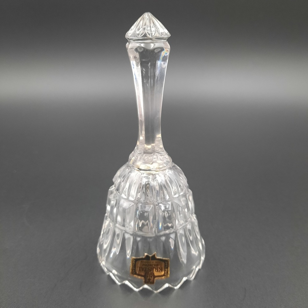 Kristal Zajecar 24% Lead Crystal Bell Yugoslavia Vintage Collectible‎